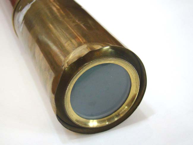 A nice English single draw mahogany barreled Telescope circa 1840. — image 3